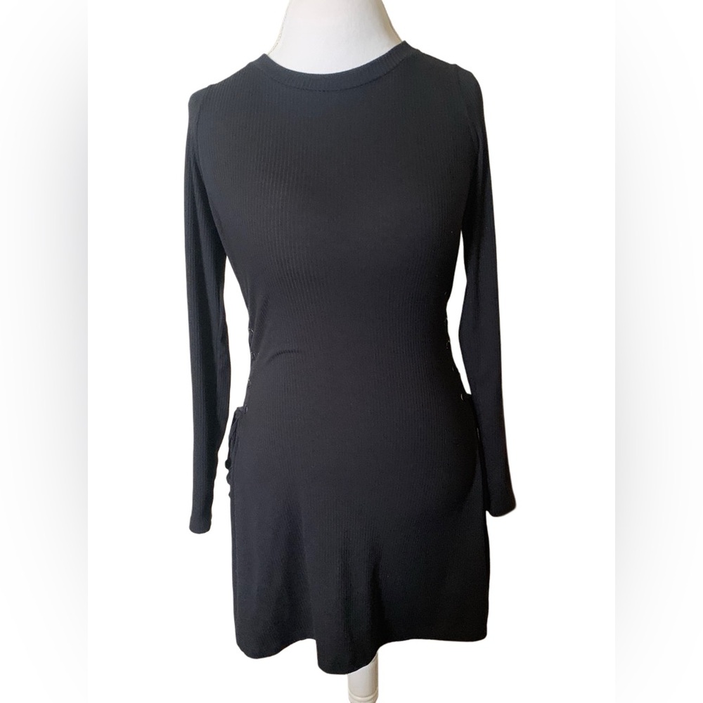 Rue 21 black ribbed knit dress - Picture 2 of 7